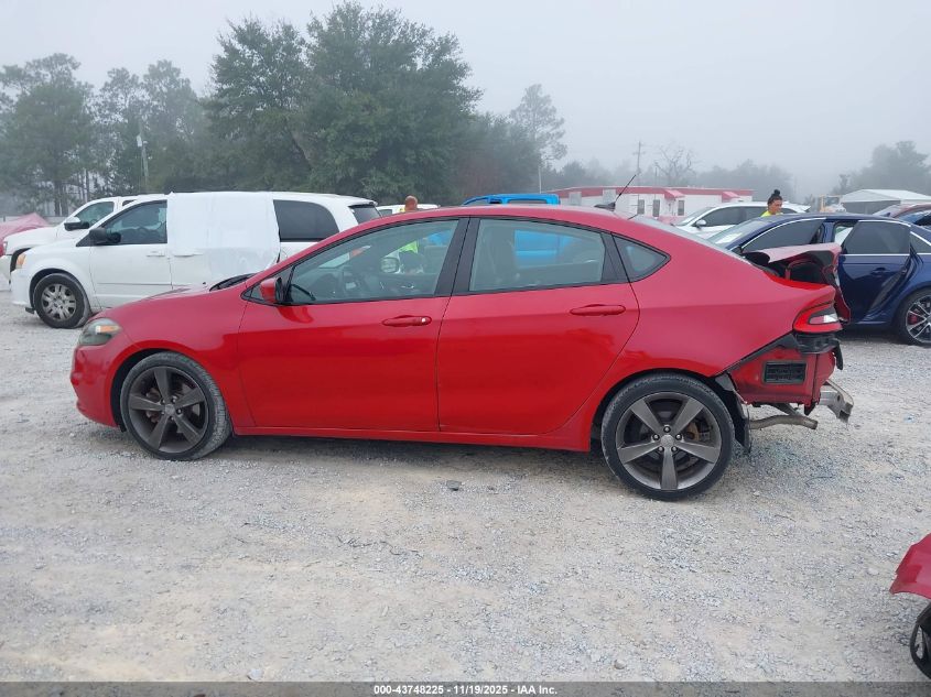 2015 Dodge Dart Gt VIN: 1C3CDFEB9FD165386 Lot: 43748225