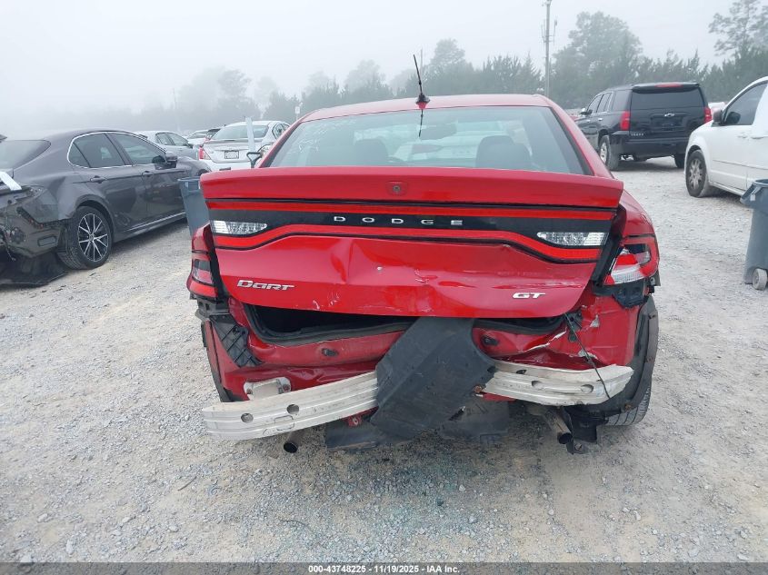 2015 Dodge Dart Gt VIN: 1C3CDFEB9FD165386 Lot: 43748225