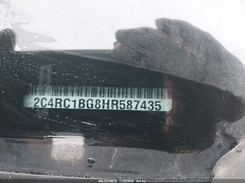 2017 Chrysler Pacifica Touring-L VIN: 2C4RC1BG8HR587435 Lot: 43748476
