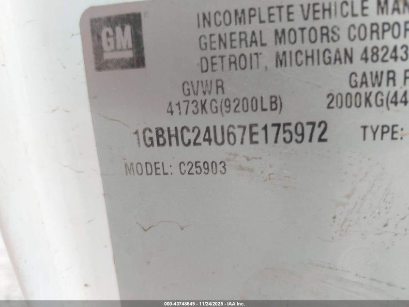1GBHC24U67E175972 2007 CHEVROLET SILVERADO photo no. 9
