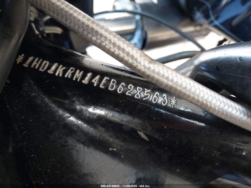 2014 Harley-Davidson Flhxs Street Glide Special VIN: 1HD1KRM14EB628563 Lot: 43748652