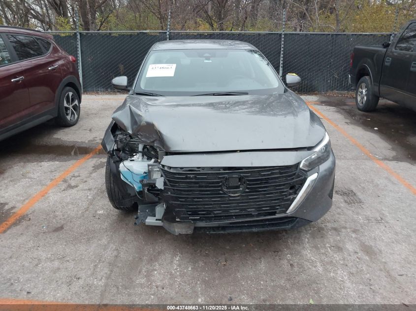 2025 Nissan Sentra S VIN: 03N1AB8BV7SY20784 Lot: 43748663