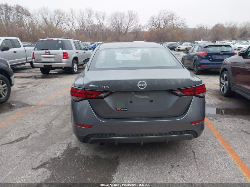2025 Nissan Sentra S VIN: 03N1AB8BV7SY20784 Lot: 43748663