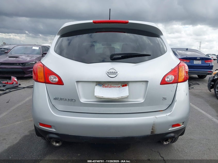2009 Nissan Murano S VIN: JN8AZ18U09W101268 Lot: 43748751