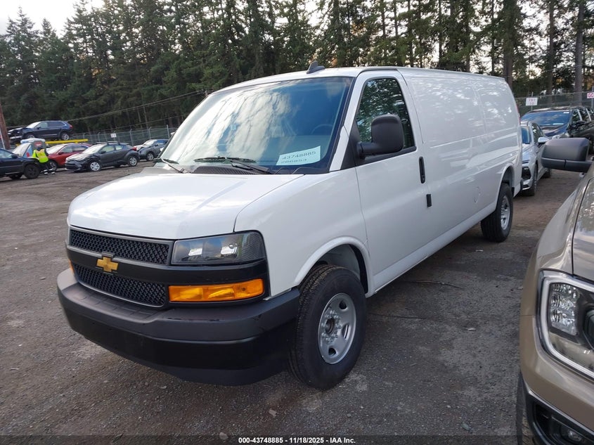 Vin: 1gczghfp6s1266853, lot: 44244258, chevrolet express cargo rwd 3500 extended wheelbase wt 20252