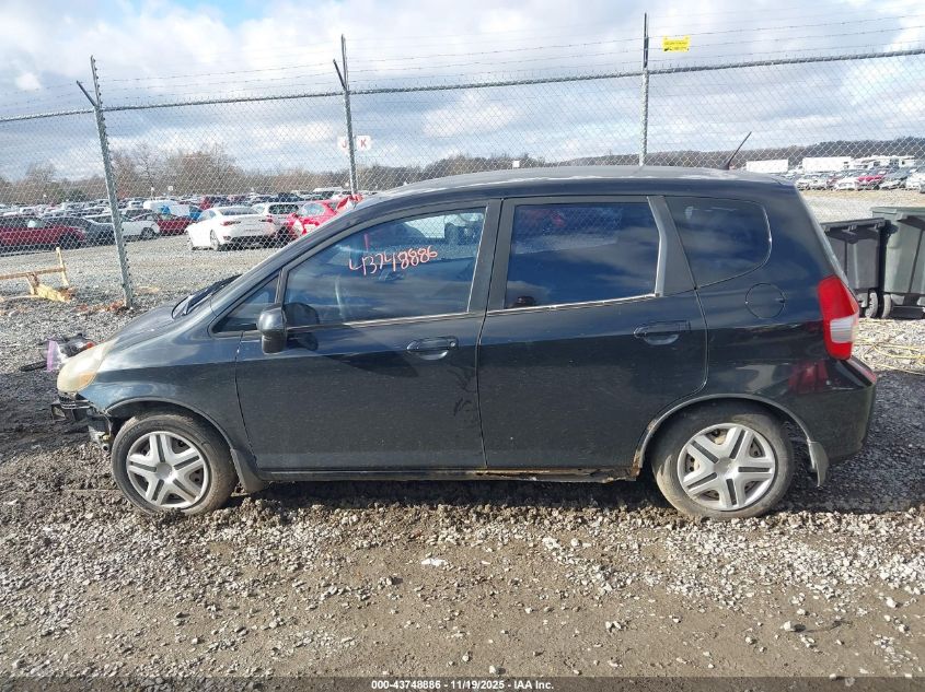 2008 Honda Fit VIN: JHMGD37478S052169 Lot: 43748886