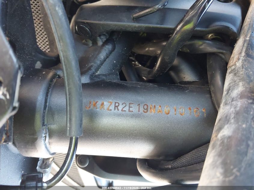 2022 Kawasaki Z900 VIN: JKEZR2E19NA010161 Lot: 43748943