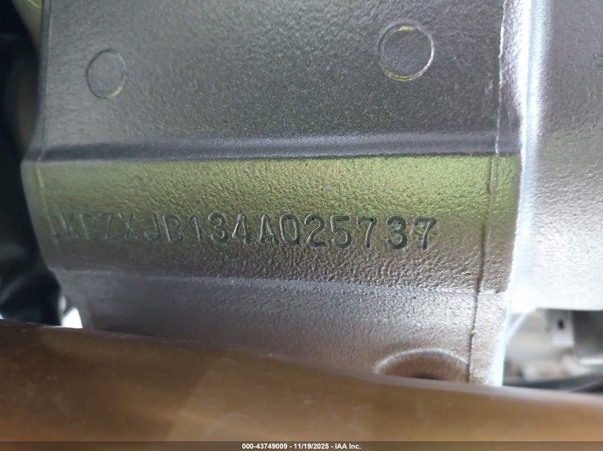 2004 Kawasaki Zx636 B1 VIN: JKBZXJB134A025737 Lot: 43749009