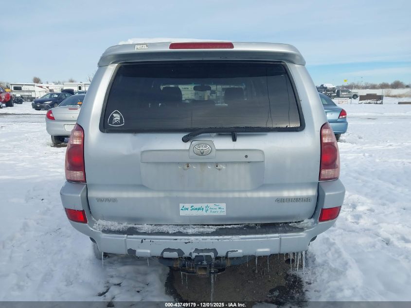 2004 Toyota 4Runner Limited VIN: JTEBT17RQ40037318 Lot: 43749179