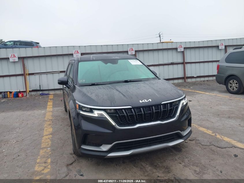 2022 Kia Carnival Mpv Lx Seat Package VIN: KNDNB4H35N6133119 Lot: 43749211