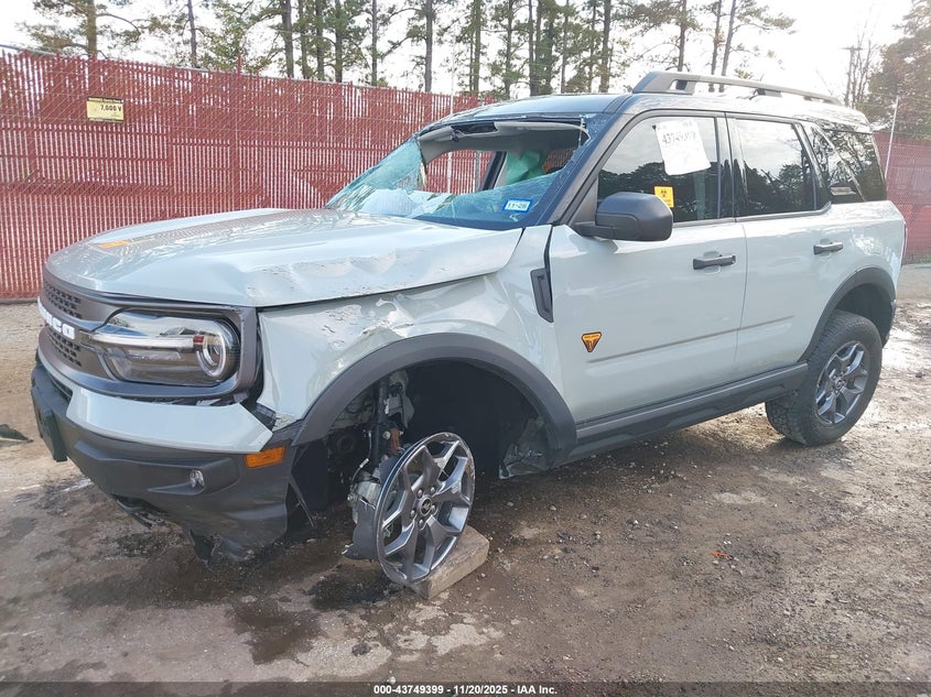 2024 Ford Bronco Sport Badlands VIN: 3FMCR9D93RRF27488 Lot: 43749399