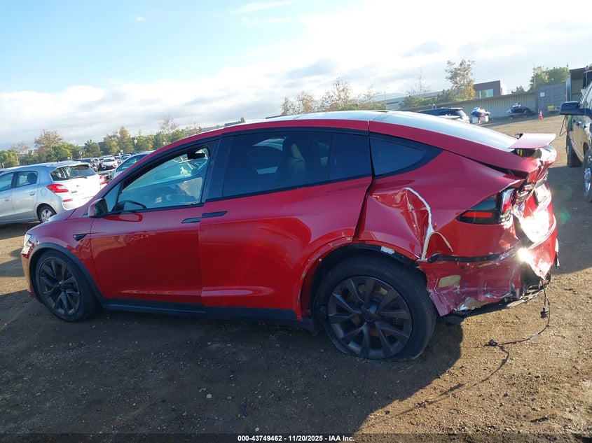 2023 Tesla Model X Dual Motor All-Wheel Drive/Standard Range VIN: 7SAXCAE54PF374805 Lot: 43749462