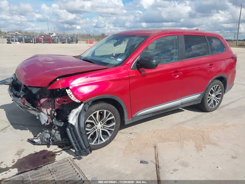 Vin: ja4az3a35jz053823, lot: 44244854, mitsubishi outlander es 20182