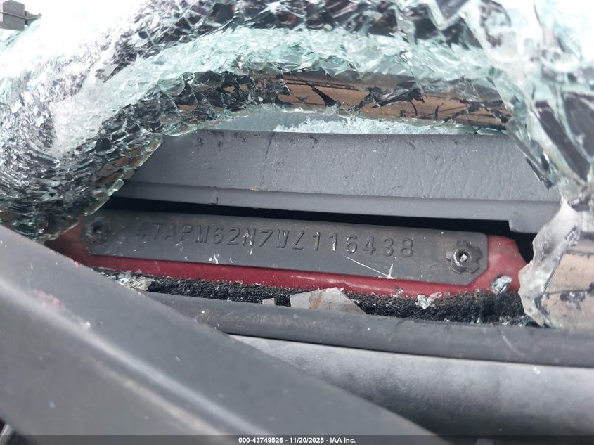 1998 Toyota Tacoma VIN: 4TAPM62N7WZ116438 Lot: 43749526