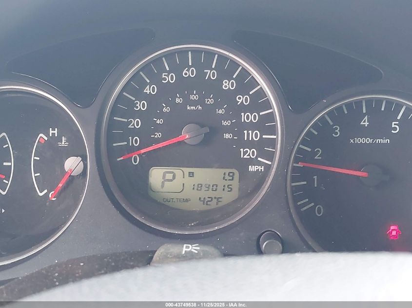 2006 Subaru Forester 2.5X VIN: JF1SG63666H710091 Lot: 43749538