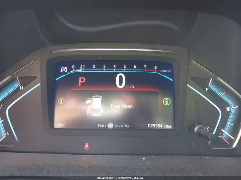 2024 Honda Odyssey Touring VIN: 5FNRL6H89RB002694 Lot: 43749597