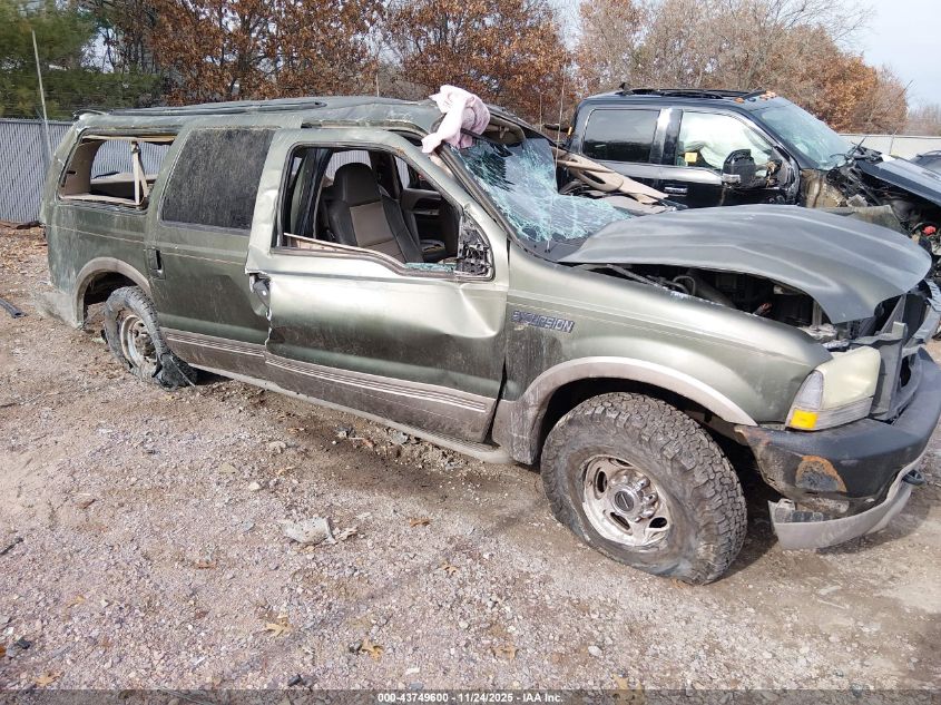 2004 Ford Excursion Eddie Bauer VIN: 1FMSU45P54EC12018 Lot: 43749600