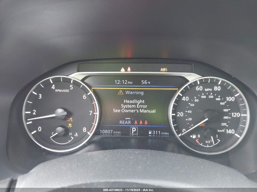 2025 Nissan Altima Sv Fwd VIN: 1N4BL4DV5SN389226 Lot: 43749823