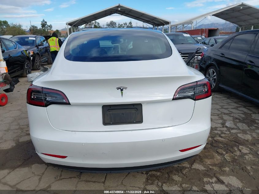 2021 Tesla Model 3 Standard Range Plus Rear-Wheel Drive VIN: 5YJ3E1EA3MF091133 Lot: 43749854