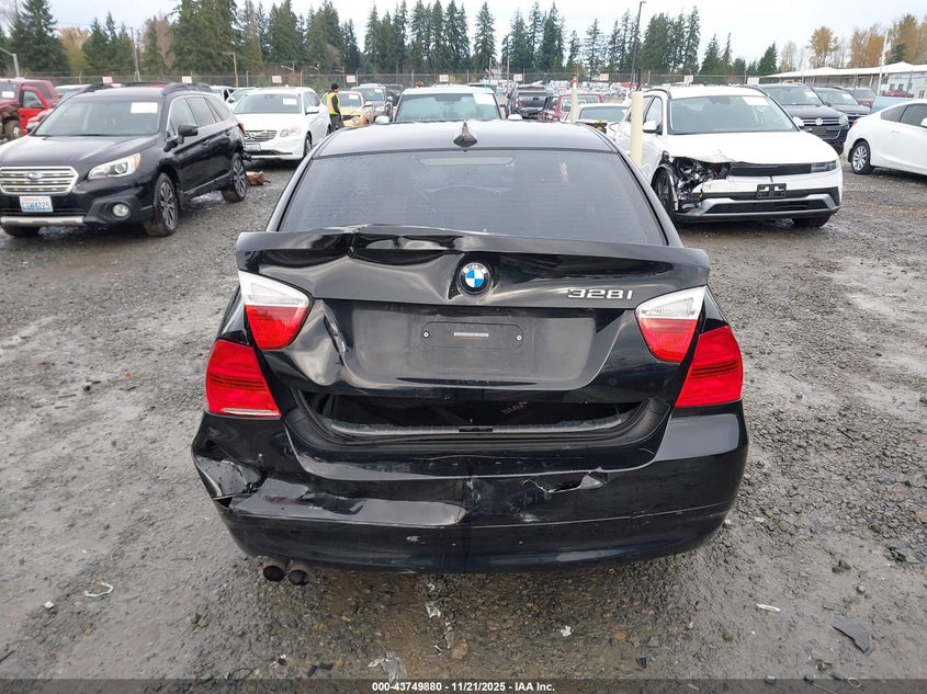 2007 BMW 328I VIN: WBAVC53507FZ72378 Lot: 43749880