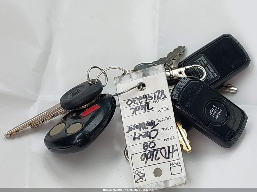 2008 Chevrolet Trailblazer Lt VIN: 1GNDT13S382196230 Lot: 43750195