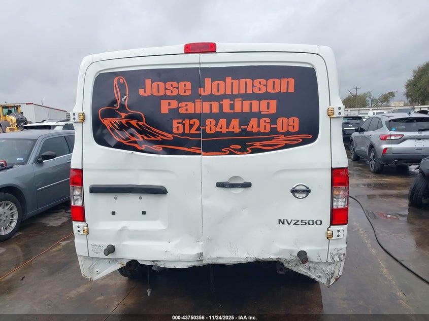 2015 Nissan Nv Cargo Nv2500 Hd Sl V6 VIN: 1N6BF0KY1FN807338 Lot: 43750356