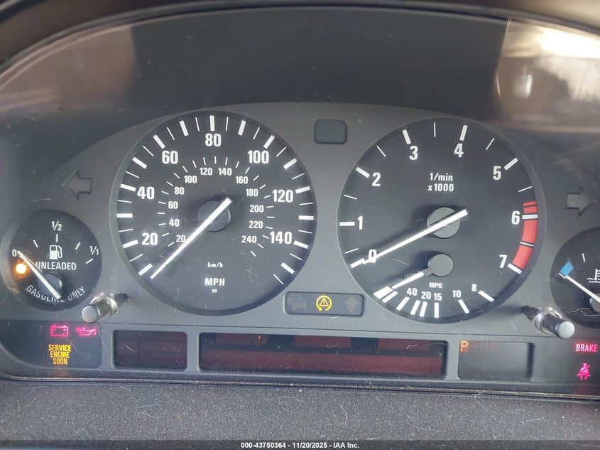 2000 BMW 540Ia VIN: WBADN6349YGM65543 Lot: 43750364