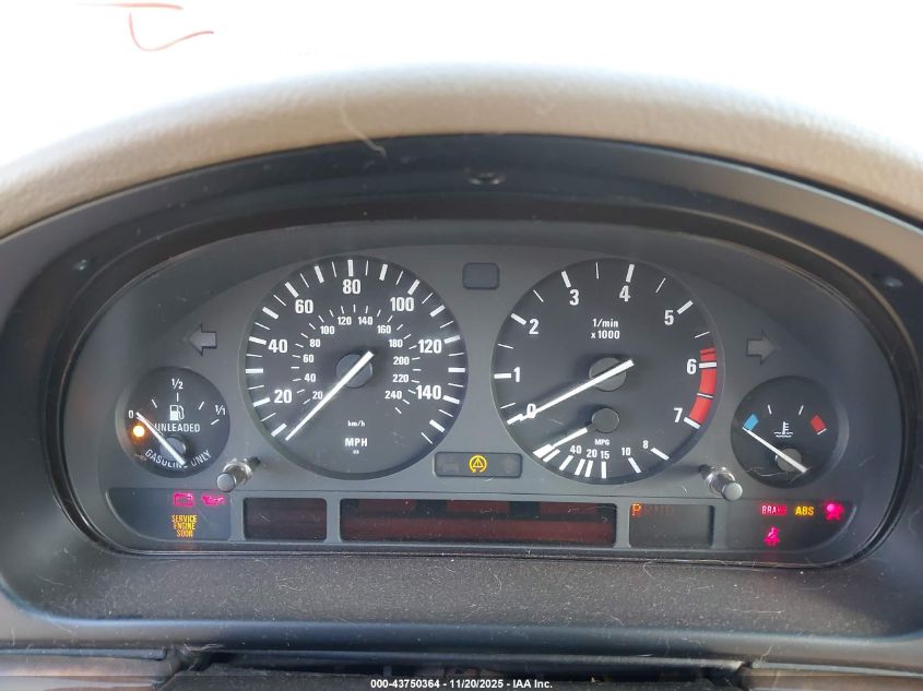 2000 BMW 540Ia VIN: WBADN6349YGM65543 Lot: 43750364