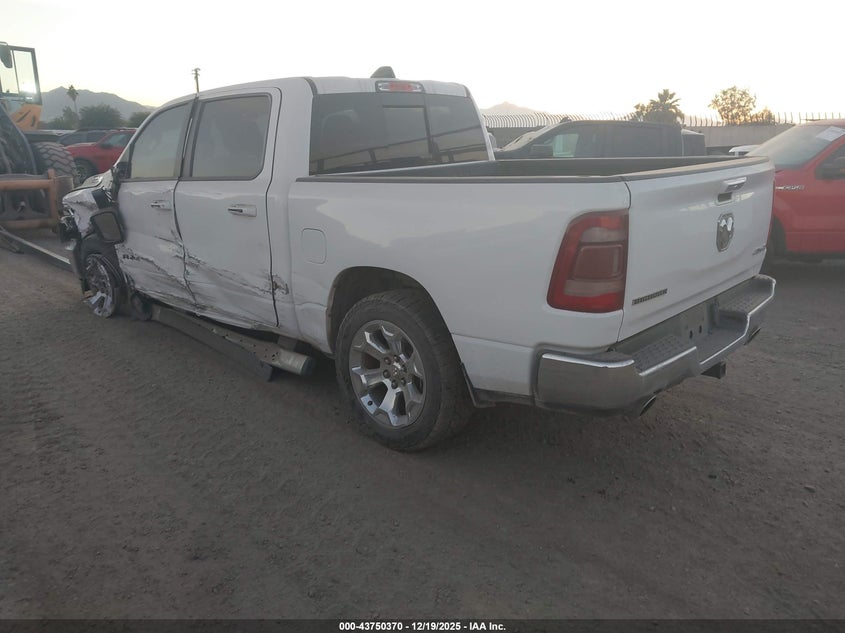 Vin: 1c6srfft6kn531963, lot: 44245743, ram 1500 big horn/lone star  4x4 5'7 box 20193