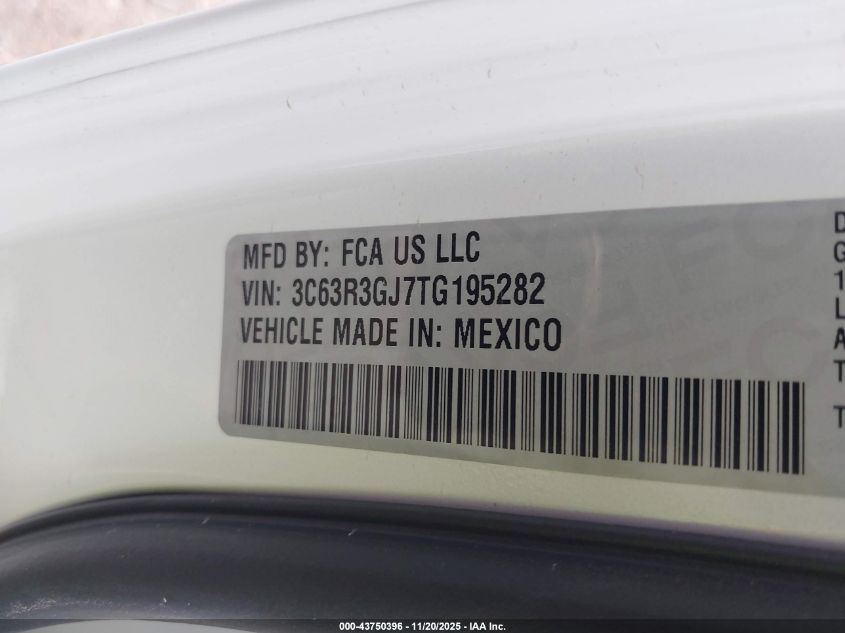 2026 Ram 3500 Tradesman 4X4 8' Box VIN: 3C63R3GJ7TG195282 Lot: 43750396