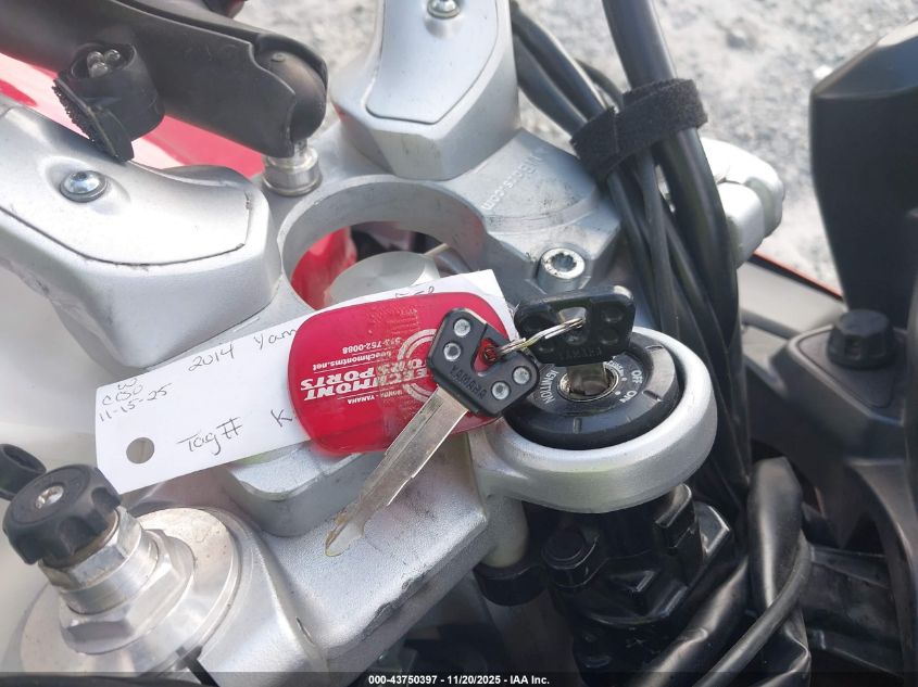 2014 Yamaha Fjr1300 A VIN: JYARP24E7EA001664 Lot: 43750397