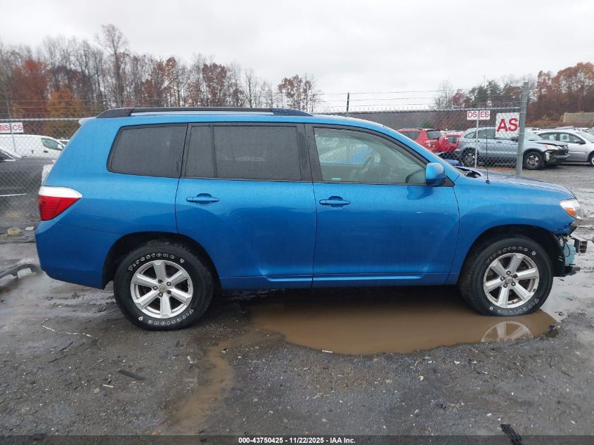 2008 Toyota Highlander VIN: JTEES41A382095616 Lot: 43750425