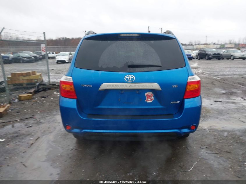 2008 Toyota Highlander VIN: JTEES41A382095616 Lot: 43750425