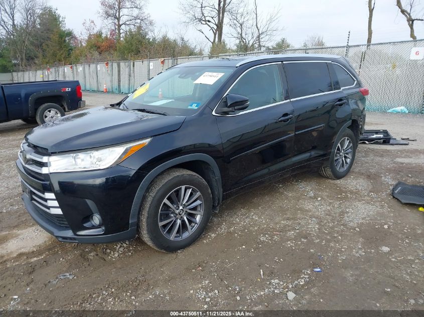 2017 Toyota Highlander Xle VIN: 5TDJZRFH5HS518416 Lot: 43750511