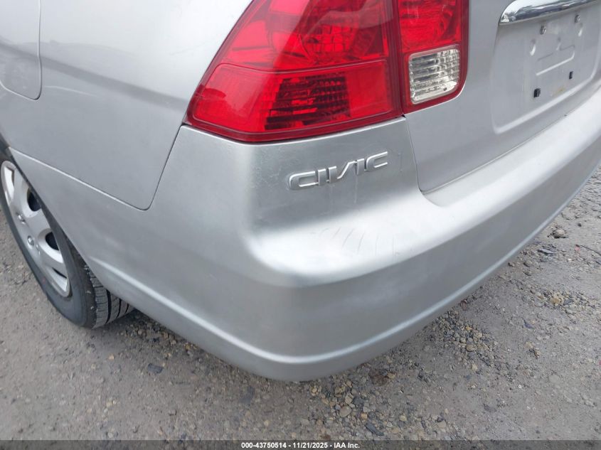 2003 Honda Civic Lx VIN: 1HGES165X3L026800 Lot: 43750514