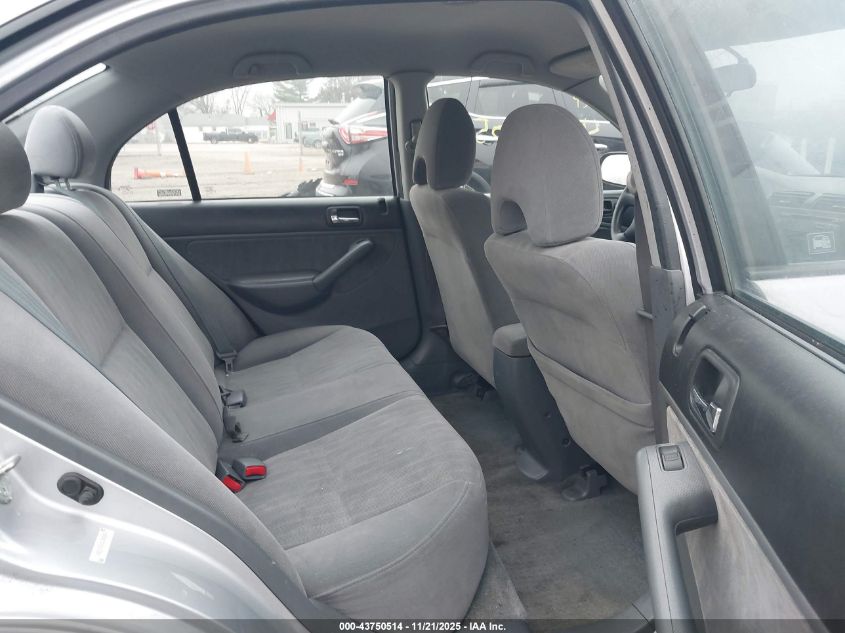 2003 Honda Civic Lx VIN: 1HGES165X3L026800 Lot: 43750514