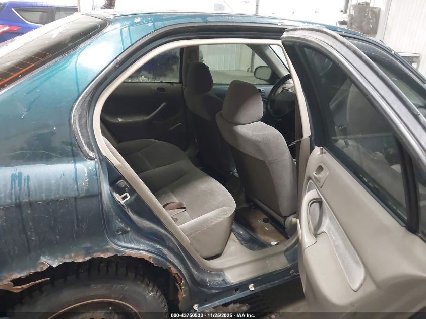 1996 Honda Civic Dx VIN: 1HGEJ6520TL004716 Lot: 43750533