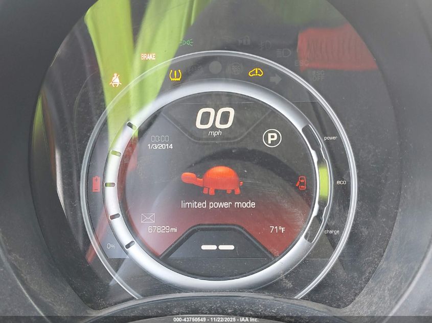 2015 Fiat 500E Battery Electric VIN: 3C3CFFGE0FT549763 Lot: 43750549