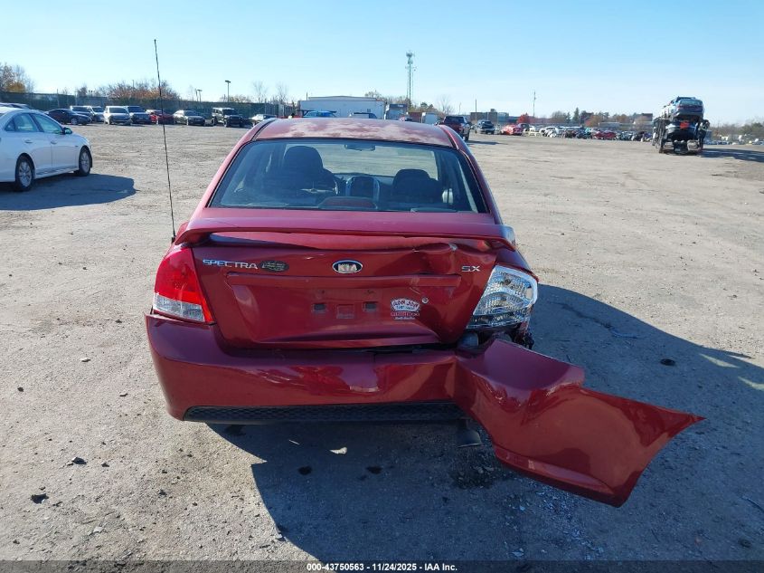 2009 Kia Spectra Sx VIN: KNAFE222595027424 Lot: 43750563