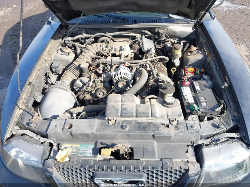 2002 Ford Mustang Gt VIN: 1FAFP42X12F222043 Lot: 43750613