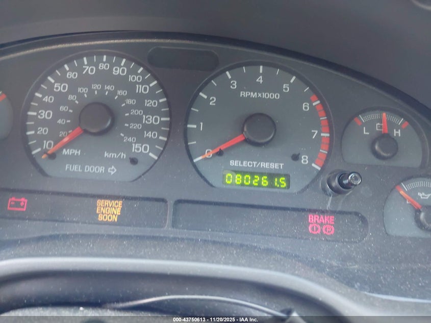 2002 Ford Mustang Gt VIN: 1FAFP42X12F222043 Lot: 43750613