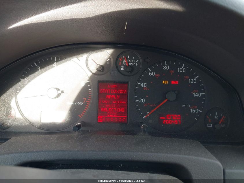 2001 Audi A6 2.7T VIN: WAUED64B11N014824 Lot: 43750720