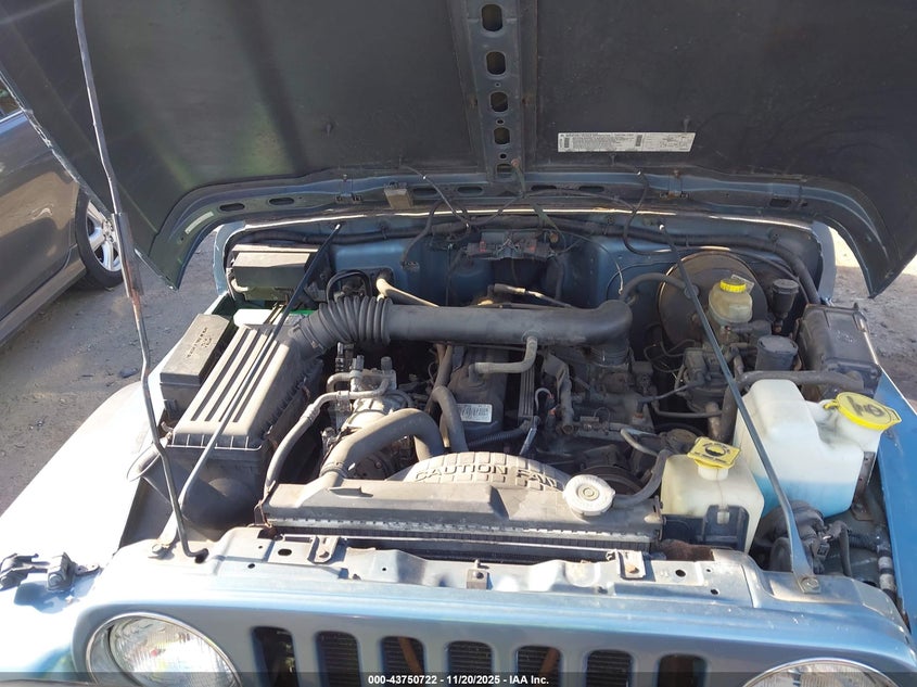 1998 Jeep Wrangler Sport VIN: 1J4FY19SXWP750481 Lot: 43750722