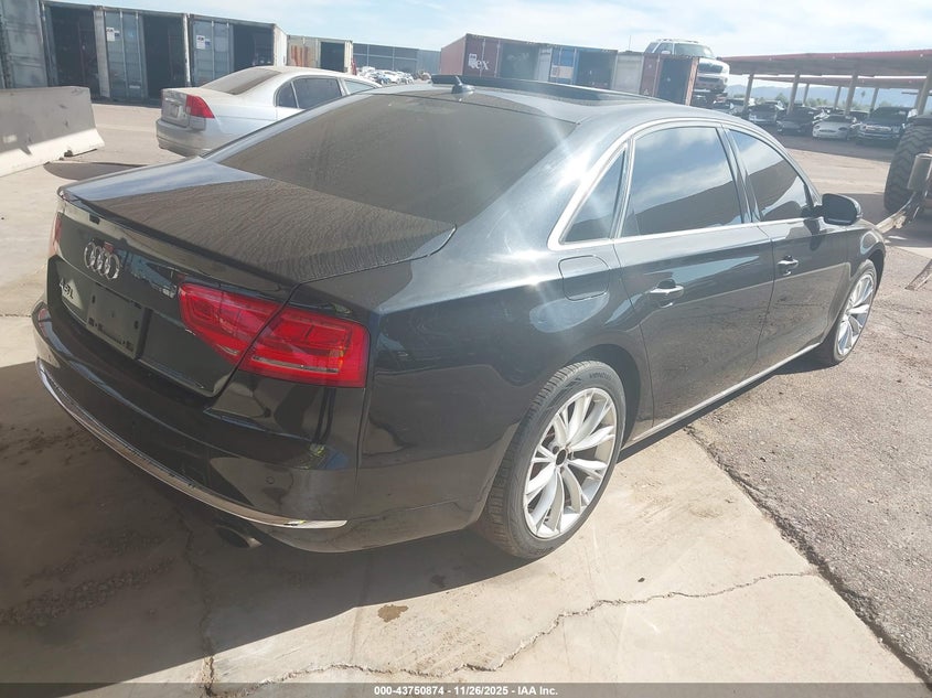 Vin: waurgafd3dn009641, lot: 44246247, audi a8 l 3.0t 20134