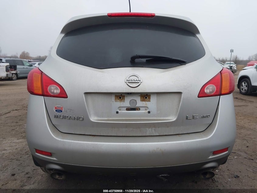 2009 Nissan Murano Le VIN: JN8AZ18W29W108417 Lot: 43750958