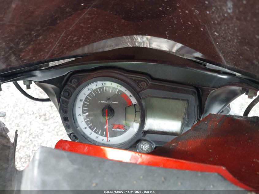 2008 Suzuki Gsx-R750 VIN: JS1GR7LA482105393 Lot: 43751022