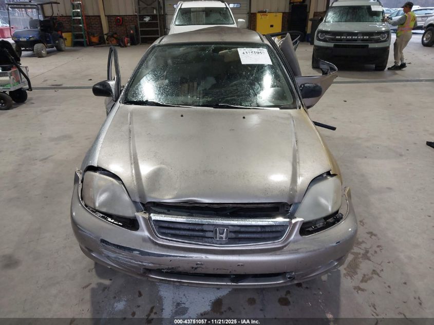 2000 Honda Civic Lx VIN: 1HGEJ667XYL038812 Lot: 43751057