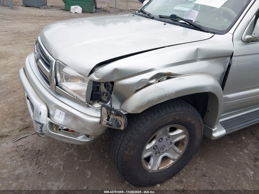 2000 Toyota 4Runner Limited V6 VIN: JT3HN87R9Y0304435 Lot: 43751059