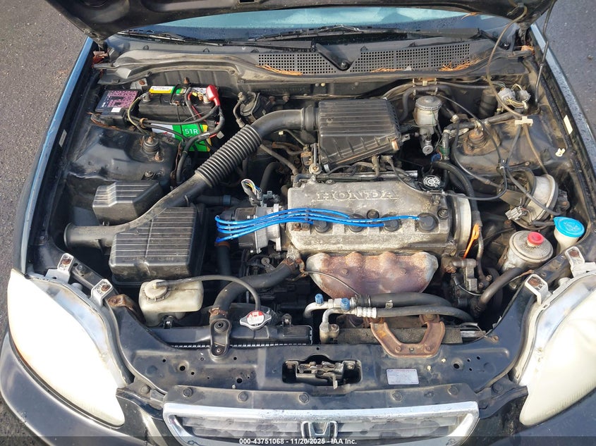 1998 Honda Civic Lx VIN: 1HGEJ6676WL037167 Lot: 43751068