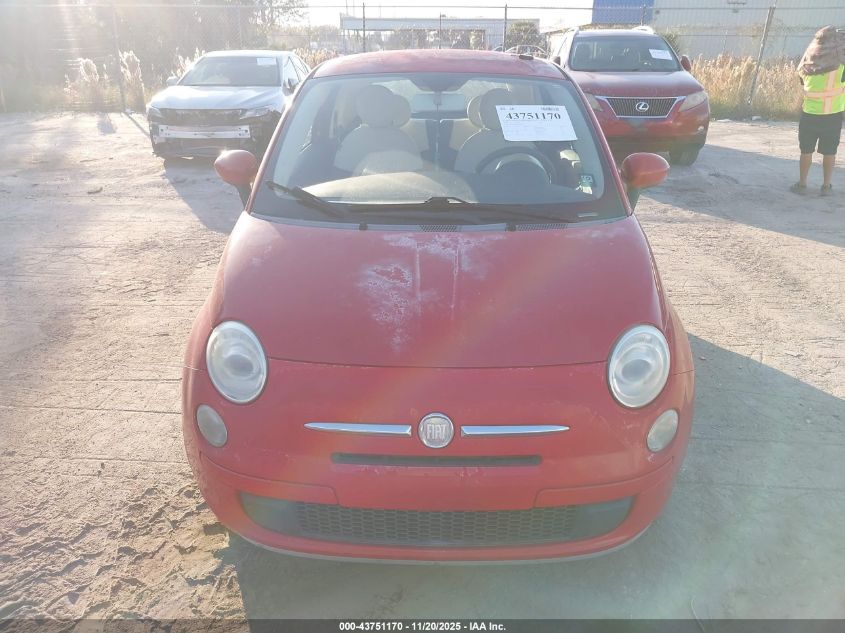 2012 Fiat 500 Pop VIN: 3C3CFFAR2CT360636 Lot: 43751170